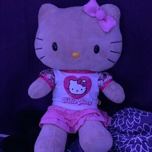 ON HOLD!! Hello Kitty Tan Build-A-Bear Plush with Pink Outfit